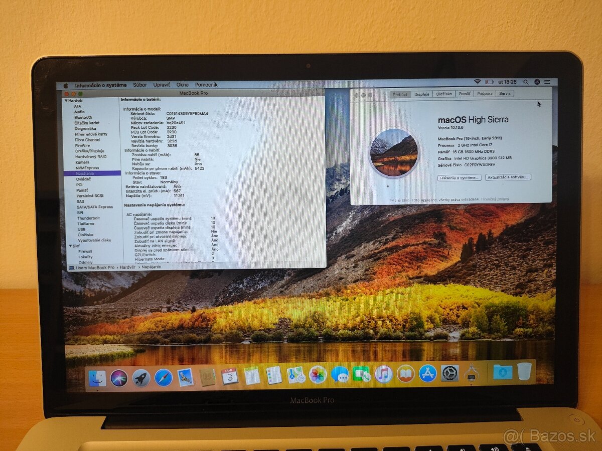 MacBook Pro 15 2011 | Core i7 • 16GB • SSD - 5