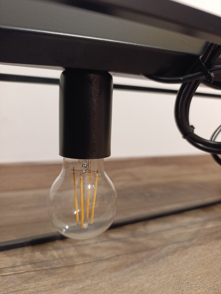 Luster kovovy cierny - 5