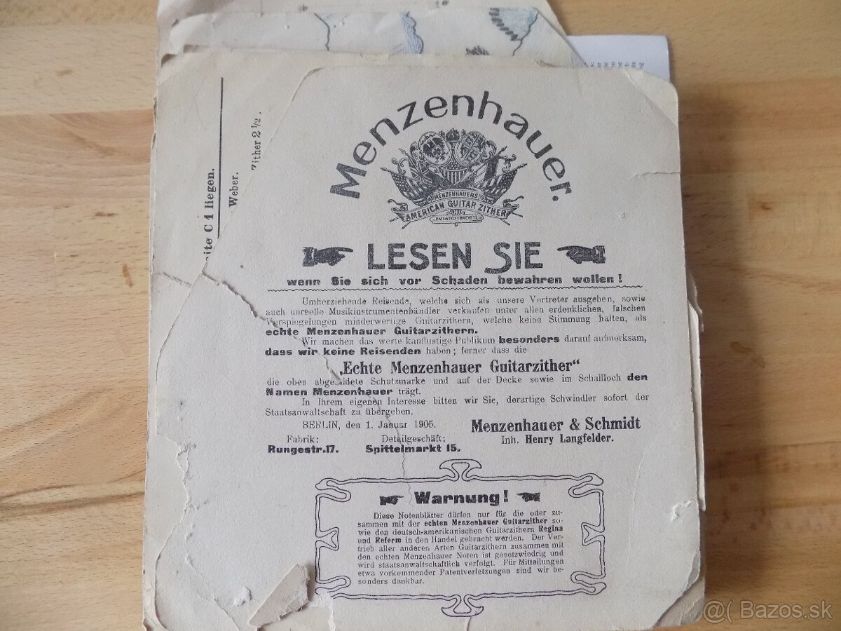 Predam citaru zn.Menzenhauer.. - 5