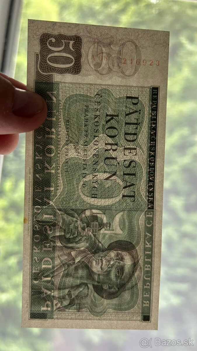 Bankovky ČSSR 1949-1950 UNC - 5