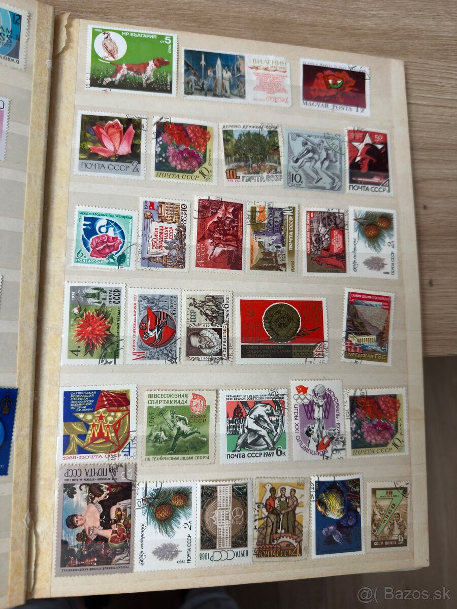 2 albumy poštových známok - 5