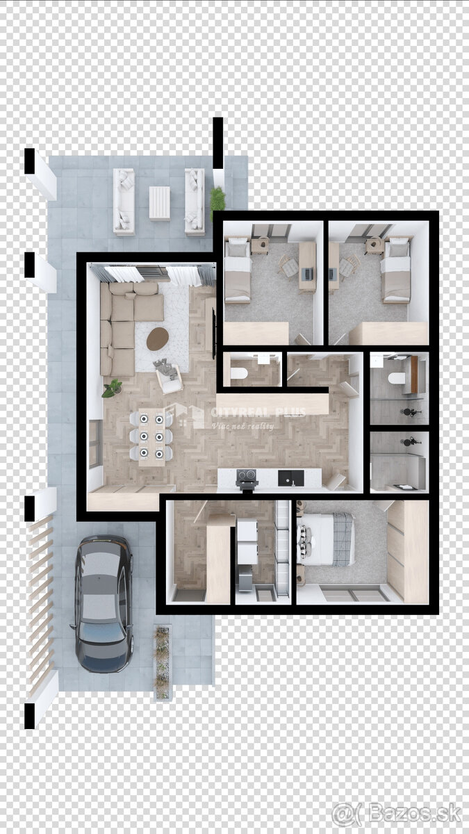 Na PREDAJ 4 izbová moderná a dizajnová NOVOSTAVBA Dvory nad - 5