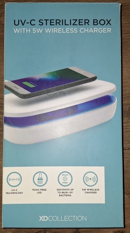 NOVÝ & ZABALENÝ sterilizačný box s 5W bezdrôtovou nabíjačkou - 5