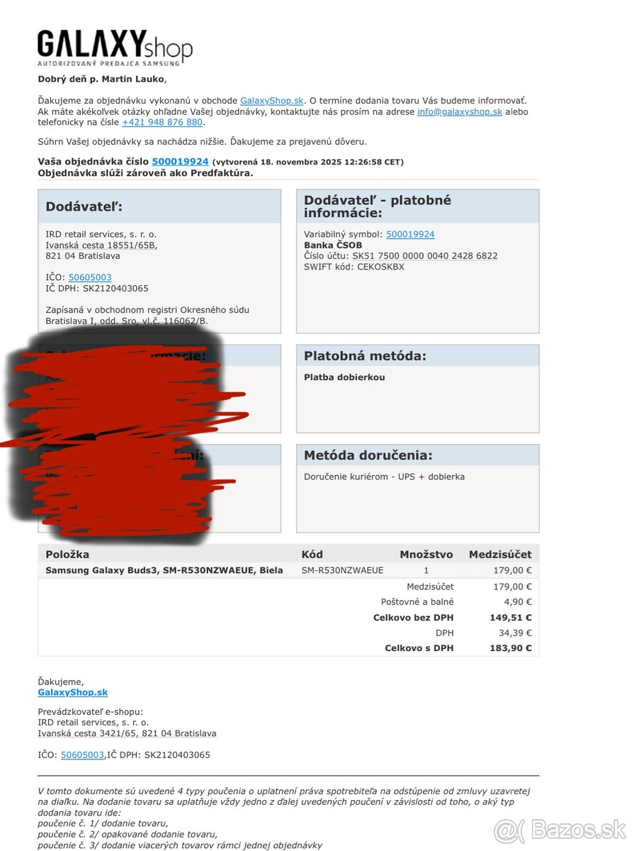 Samsung Galaxy Buds3, SM-R530NZWAEUE, Biela - 5