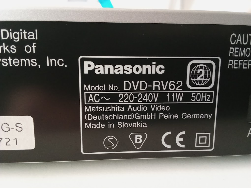Panasonic DVD-RV62 - 5