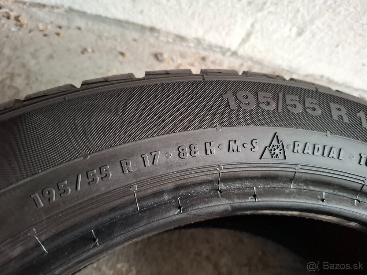 195/55 r17 zimné pneumatiky Continental - 5
