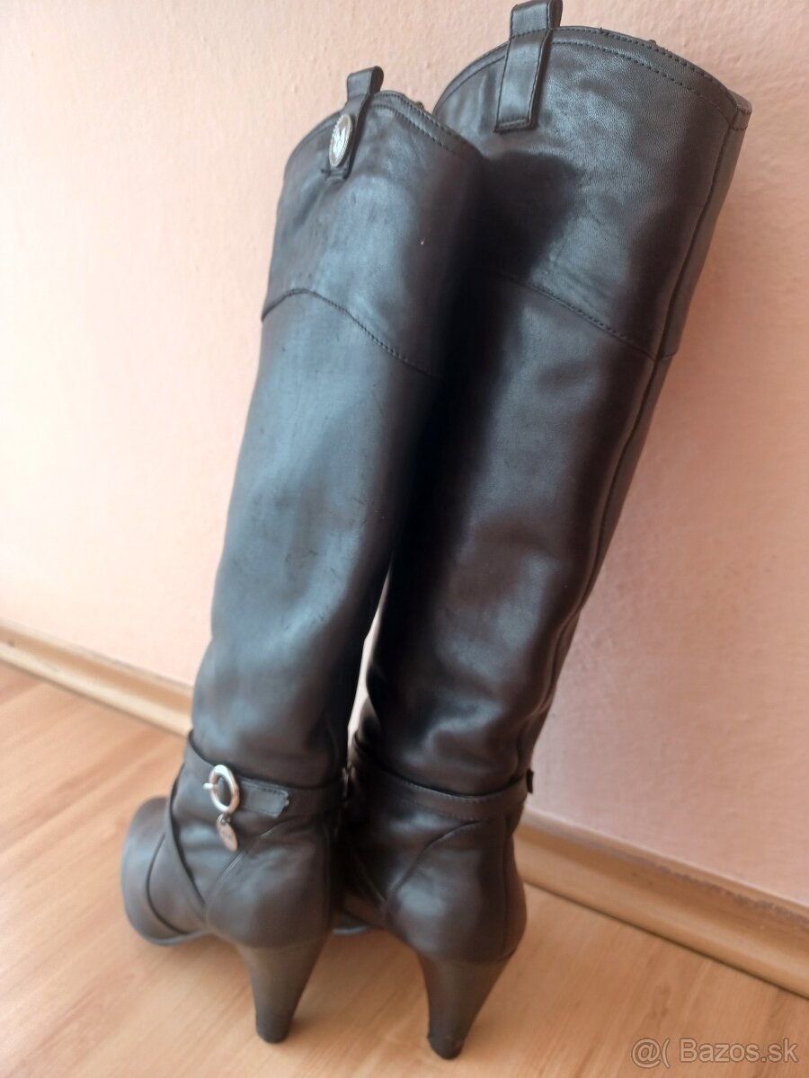 Talianske kožené čižmy - 5