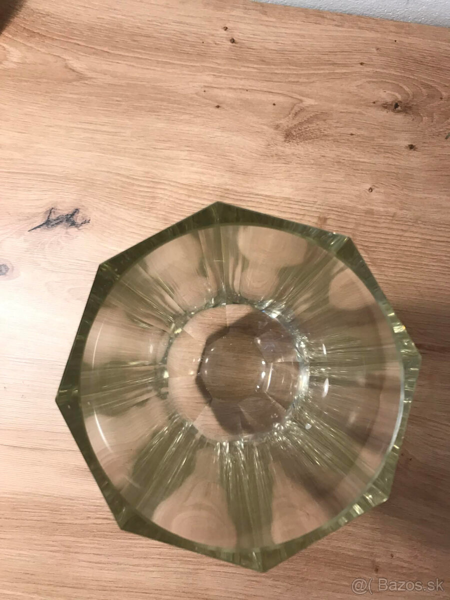 sklenená váza - 8uholníková - 5