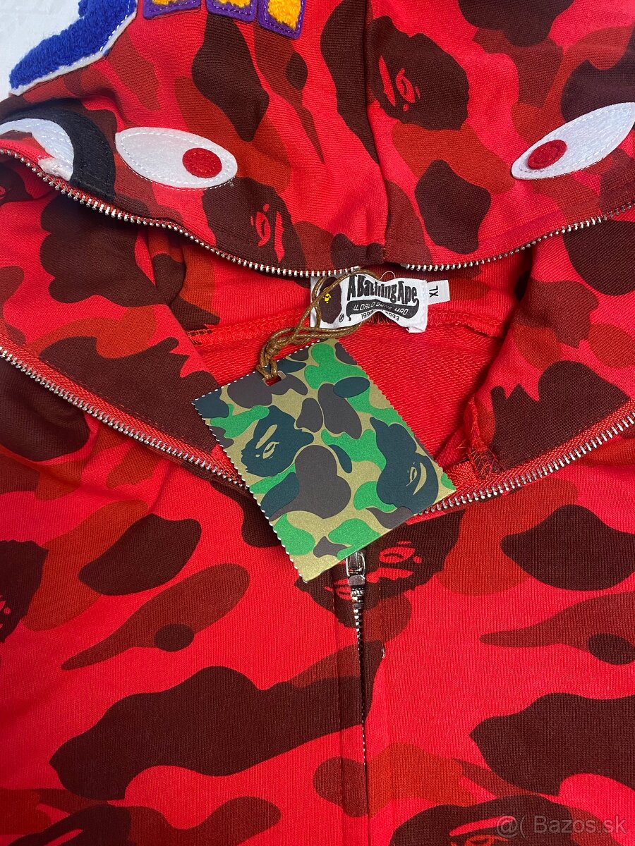 BAPE mikina červená - 5