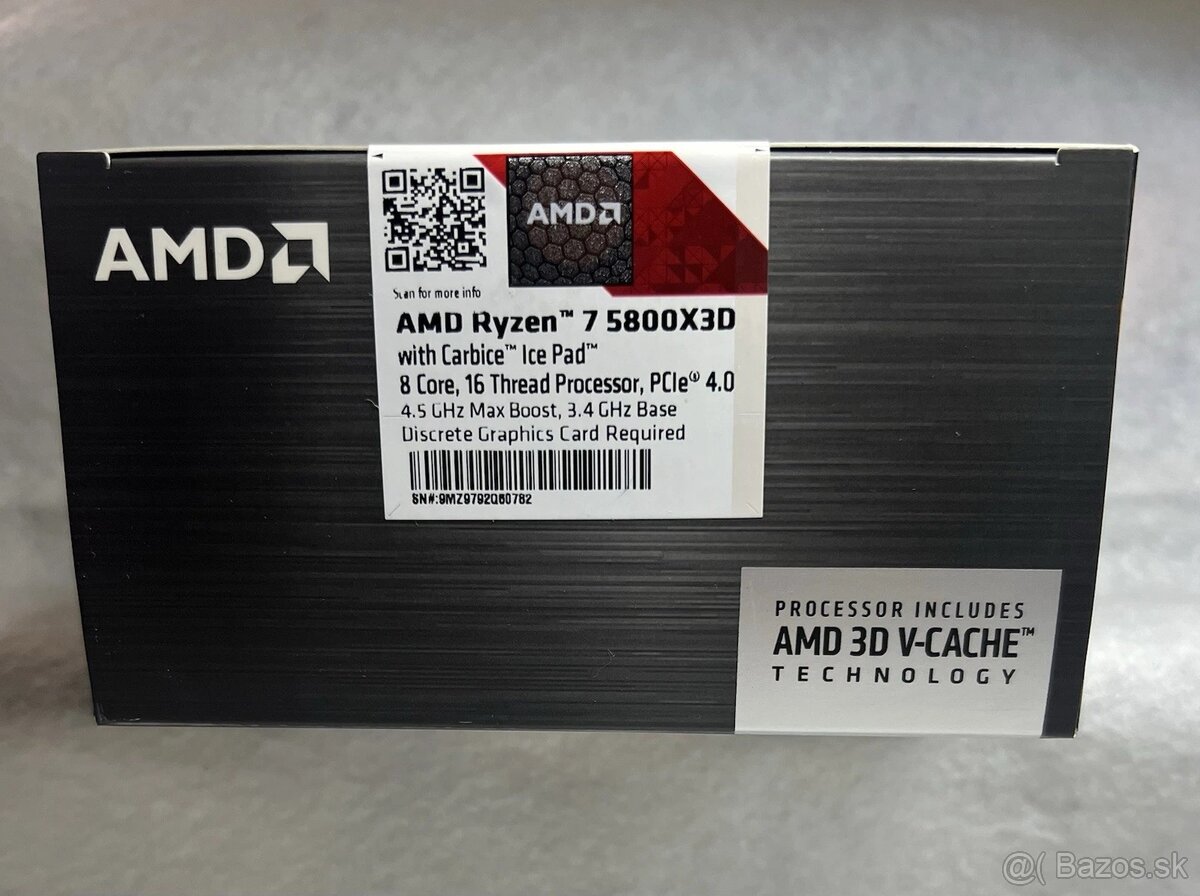 Nový procesor AMD Ryzen 7 5800X3D - 5
