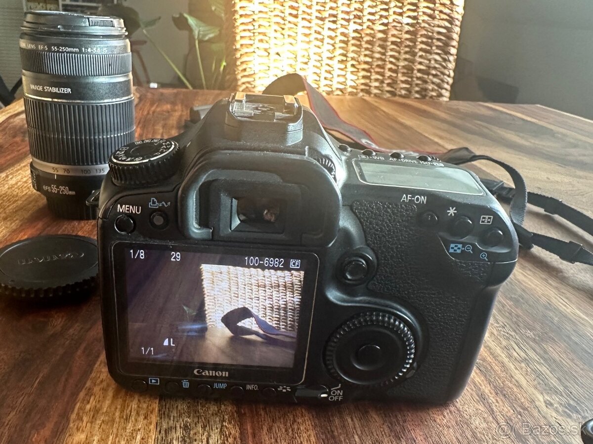Canon EOS 40D+2 objektívy(18–55mm+55–250mm)+príslušenstvo - 5