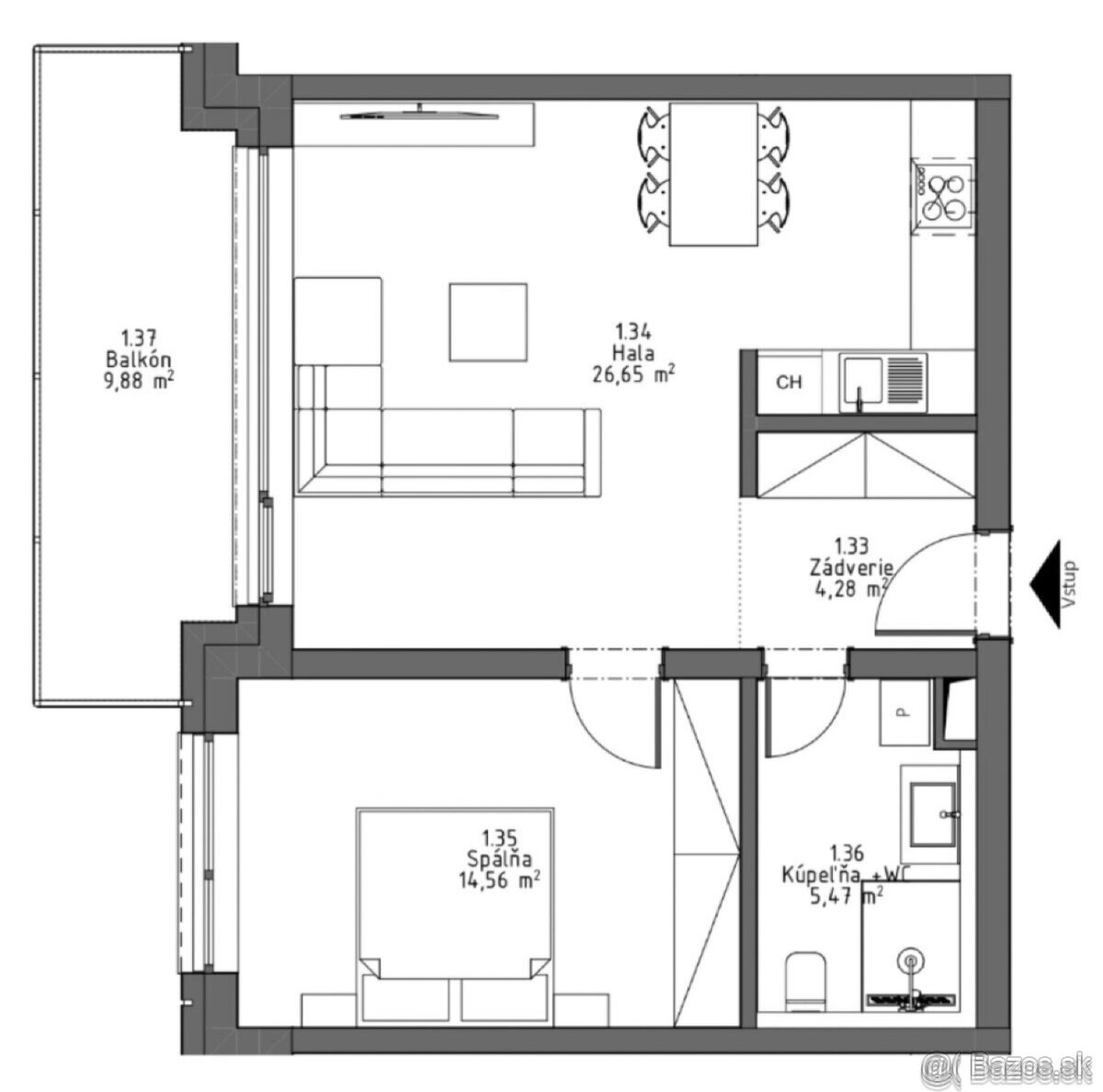 PRENÁJOM luxusného bytu v BREZOVINE za 585€ aj s energiami. - 5