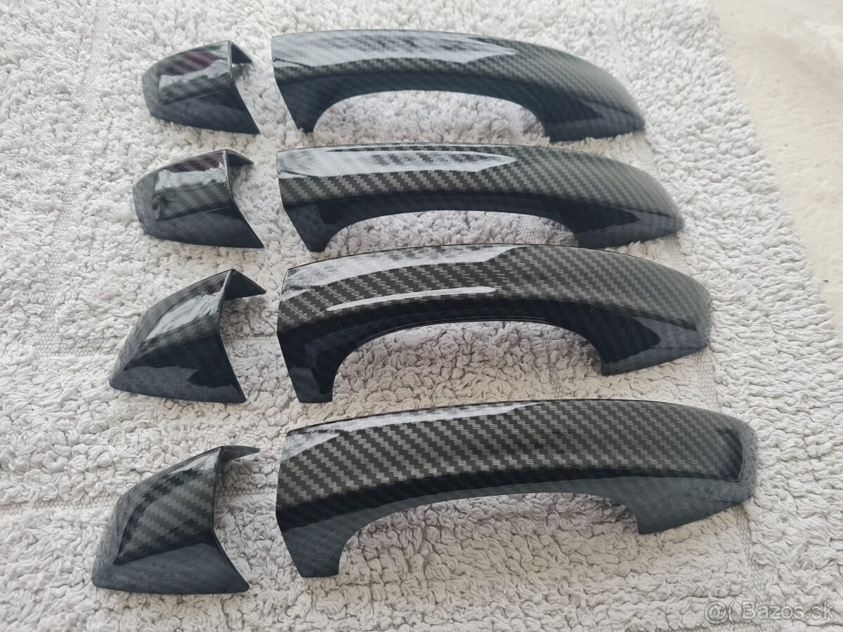 KARBONOVÉ klučky krytky klučiek pre ŠKODA VOLKSWAGEN - 5