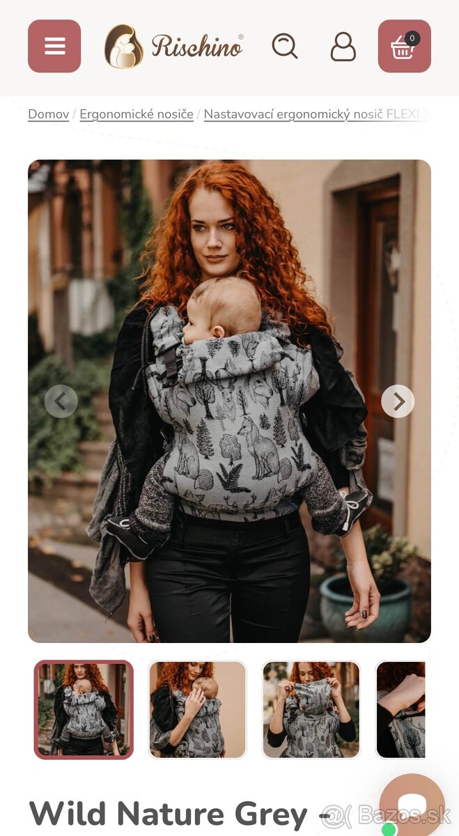Rischino - Ergonomický nosič Wild Nature Grey - 5