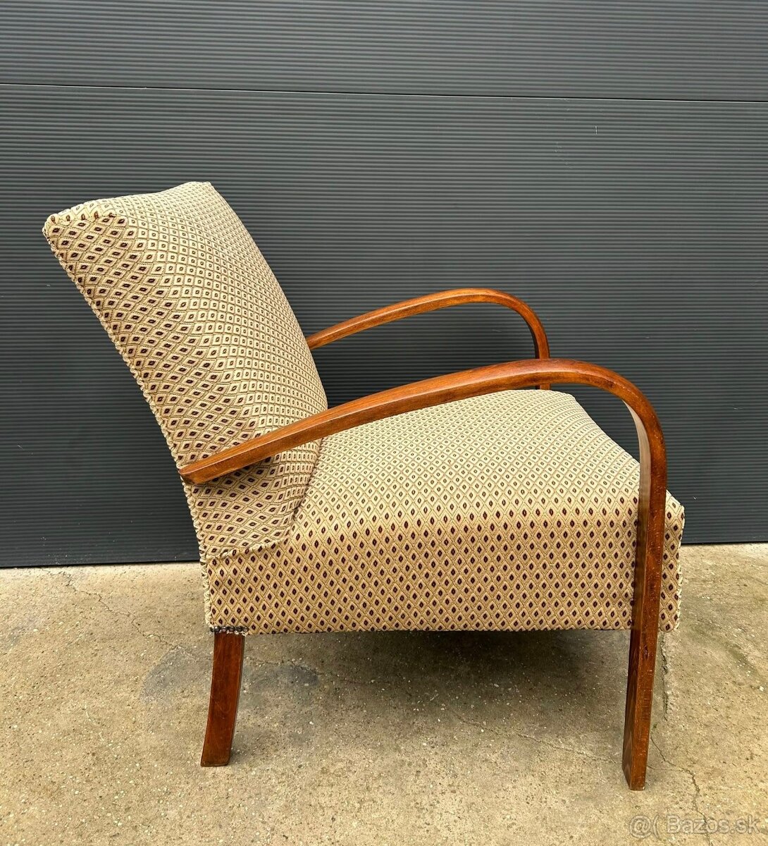 Art deco kreslo Halabala - 5