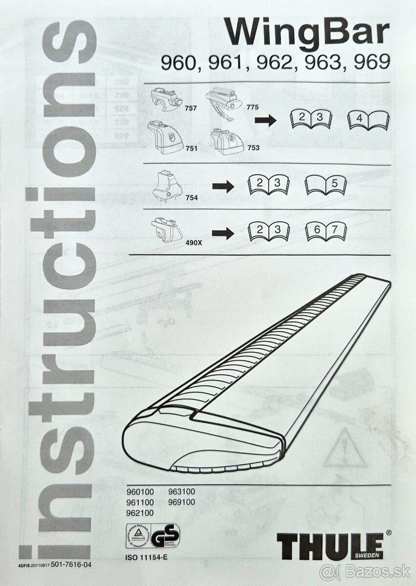 Thule strešný nosič Octavia 3 a Superb 3 sedan - 5