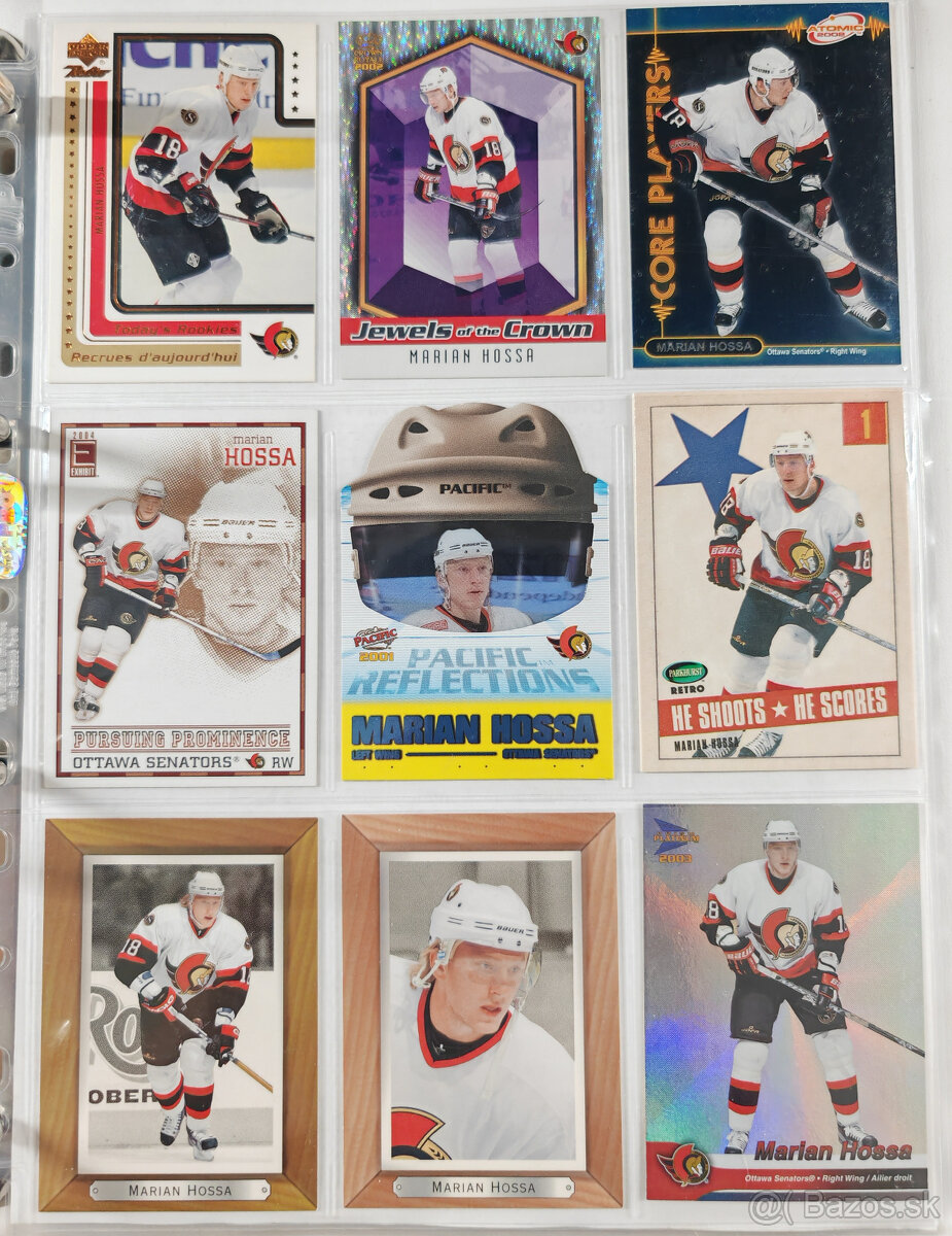 Predám hokejové kartičky Marián Hossa 3 - 5