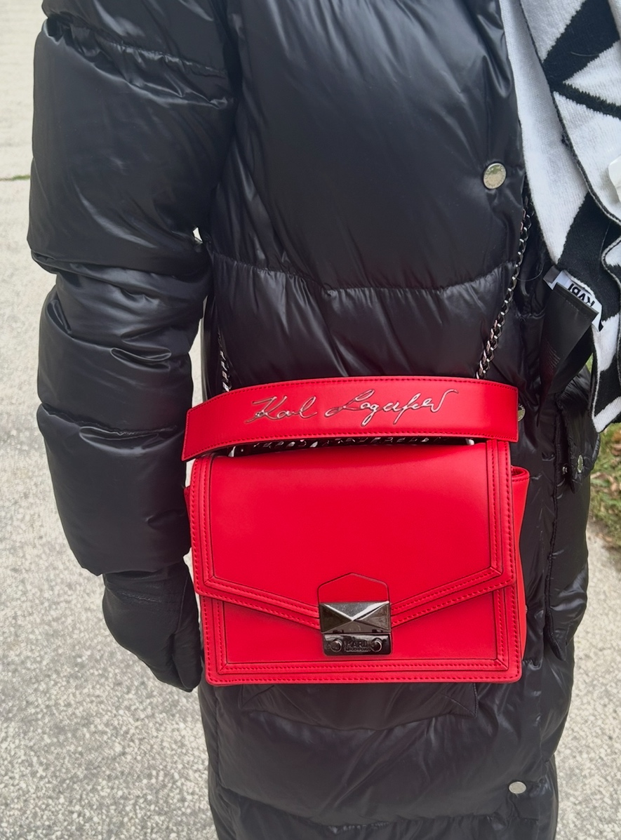 Karl Lagerfeld kabelka originál koža - 5