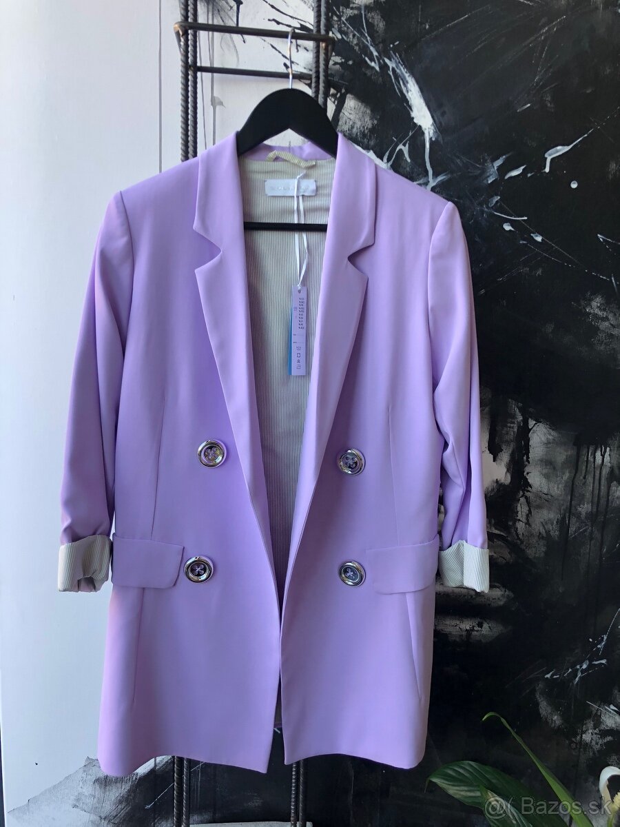 Oversize predĺžené sako značka Zarina Simkovič, - 5