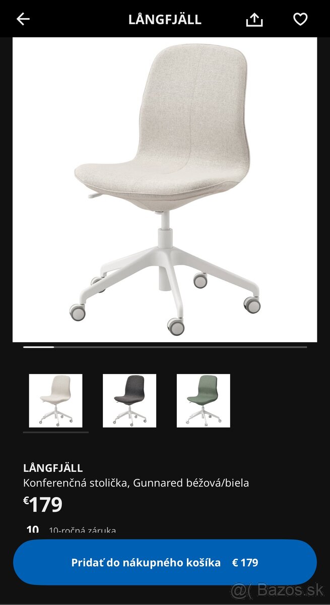 Pohodlna kancelarska stolicka - 5