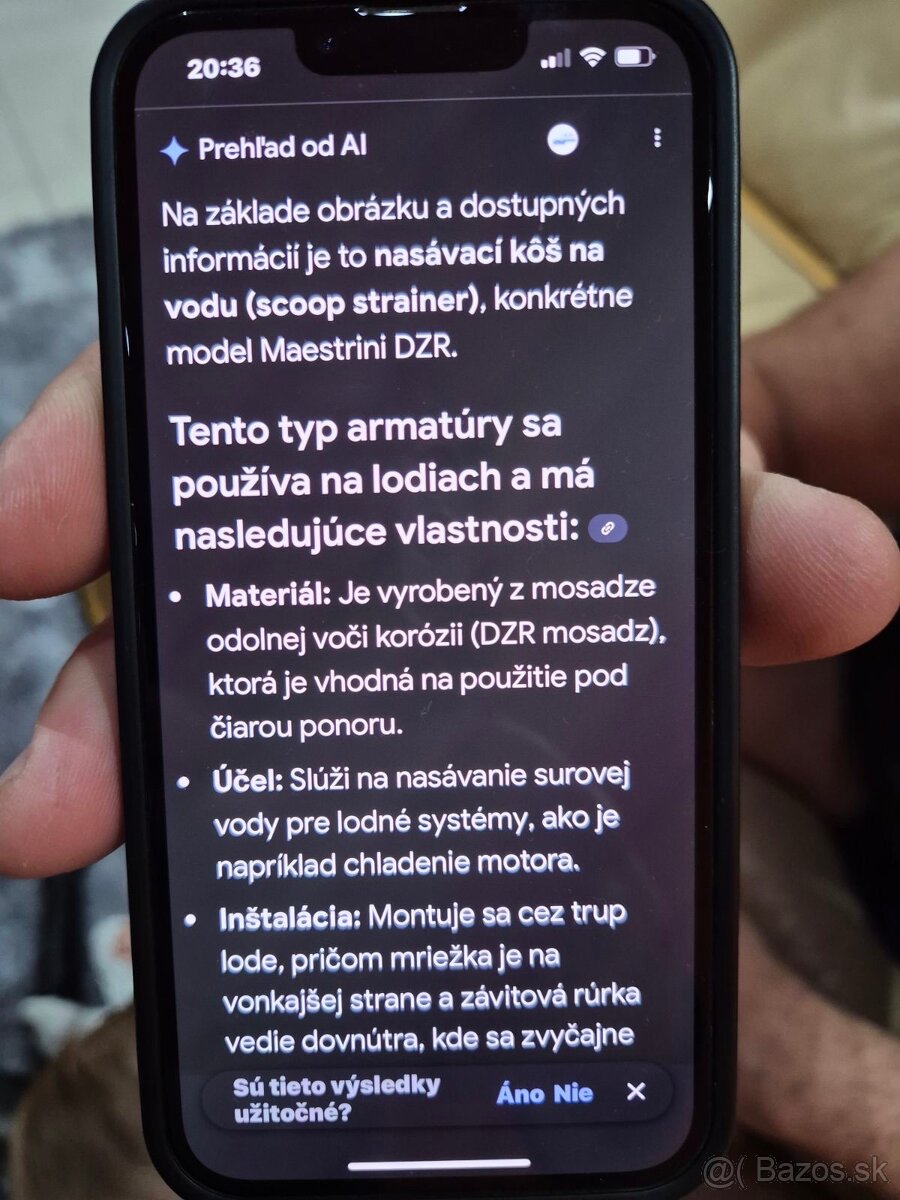 Mosadzný nasavací filter na loď - 5