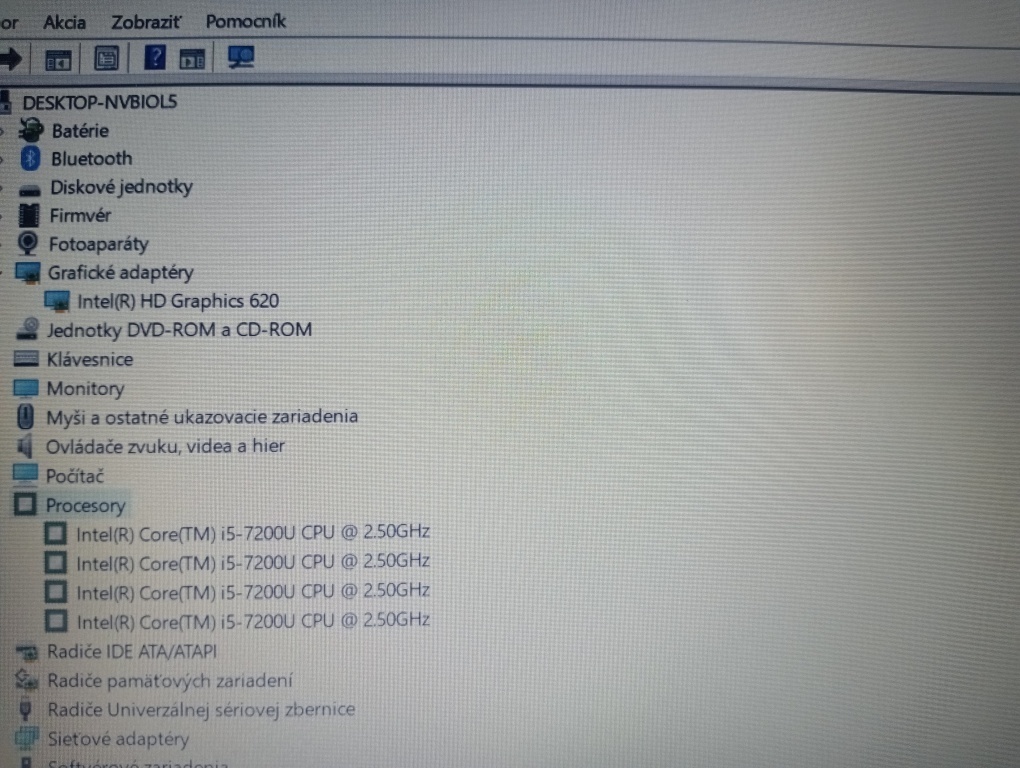 predám notebook Hp 250 G6 , Intel core i5 ,12gb ram ,ssd - 5