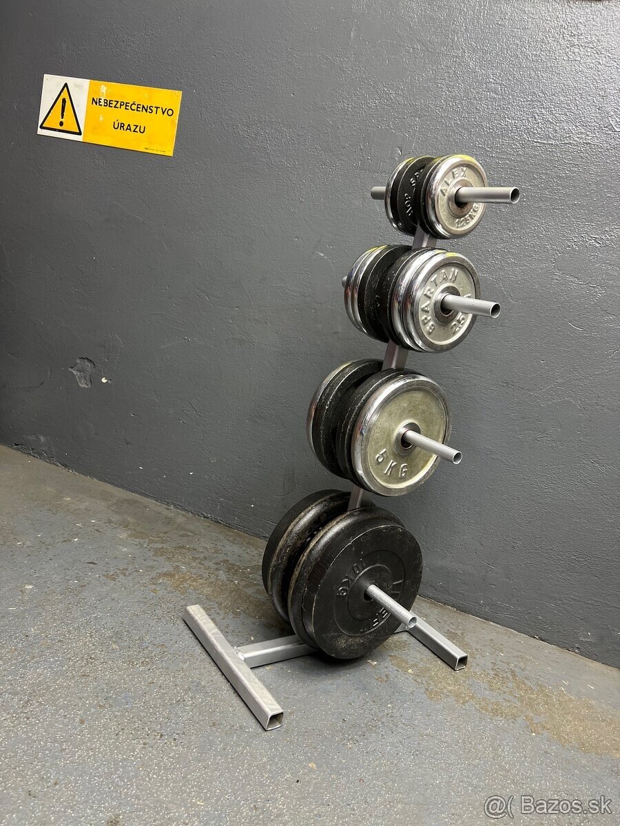 Stojan na kotúče závažie činky - 5