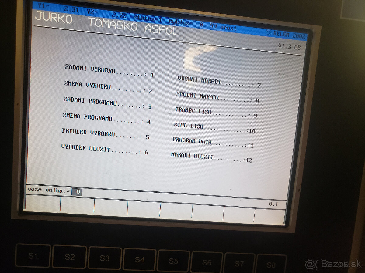 Predám CNC ohraňovací lis TRUMPF V 85S - 5