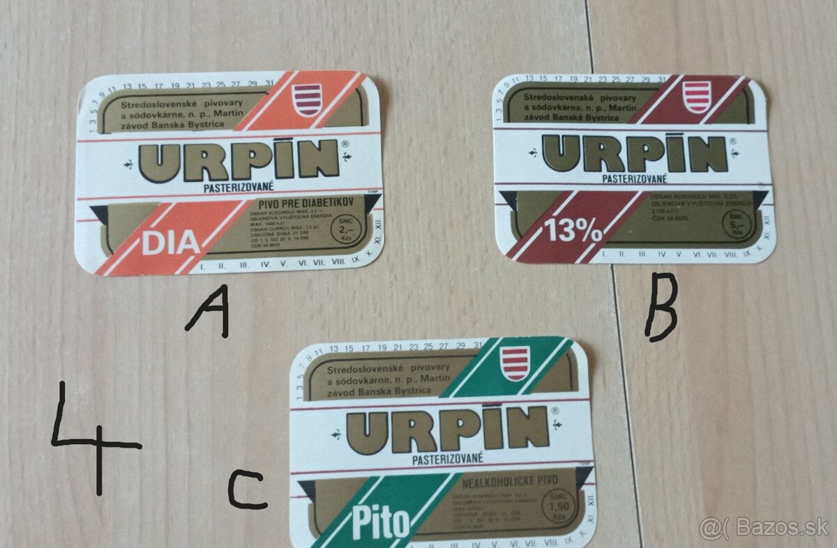 Pivové etikety (rôzne) - 5