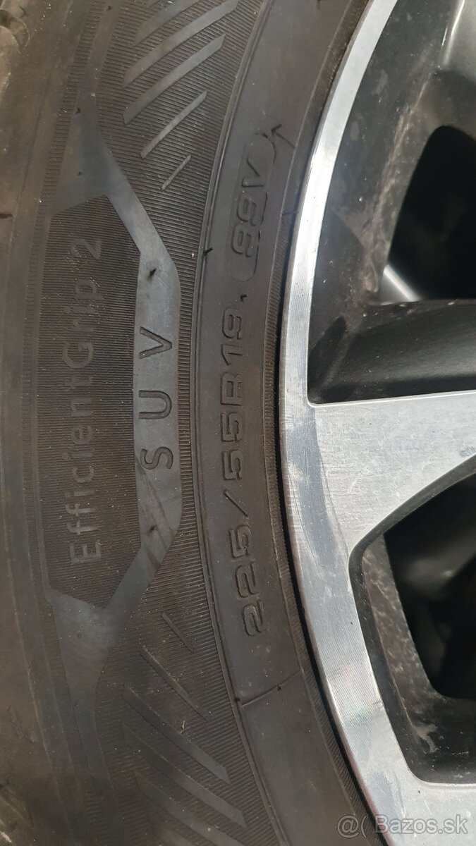 Originál disky Mazda Cx5 R19 + letné pneu Goodyear 2023 - 5