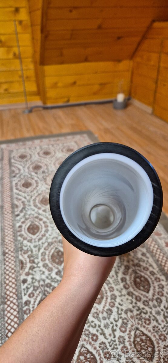 Vysoká dizajnová sklenená váza - 5