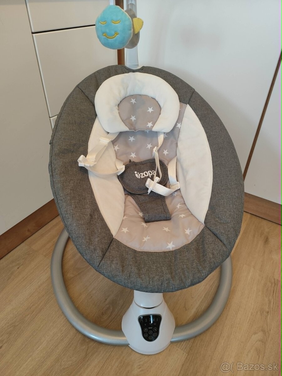 Zopa Lullaby Gray Stars - Lehátko / hojdačka - 5