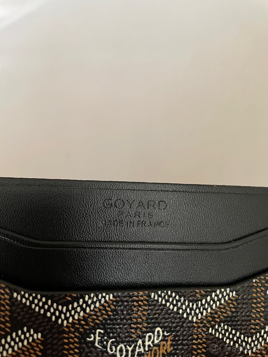 Goyard čierny cardholder na karty - 5