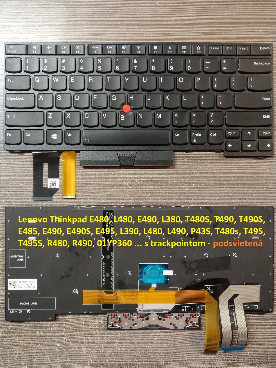 Klavesnice Lenovo X240/E480 L480/L530 T430 T530/ E450/E470 - 5