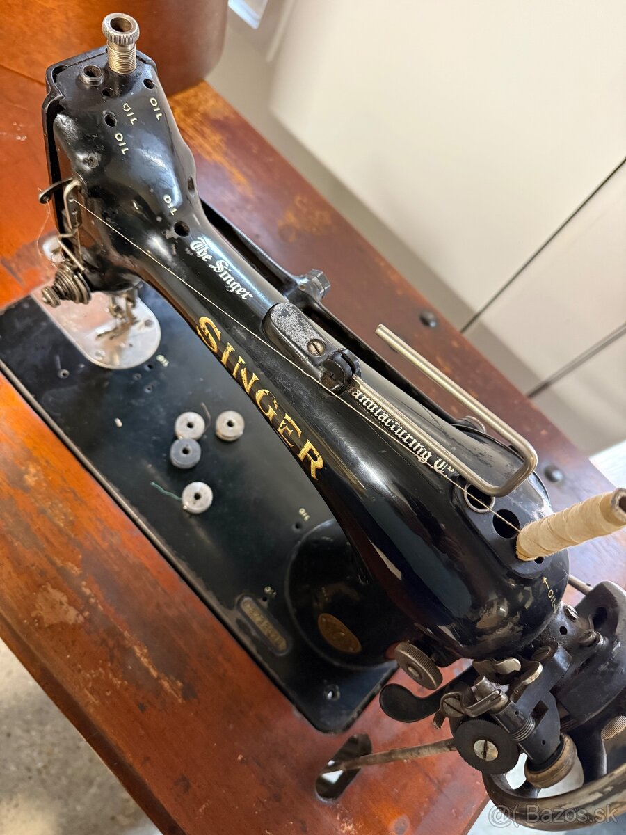 Singer starožitný šijací stroj - 5