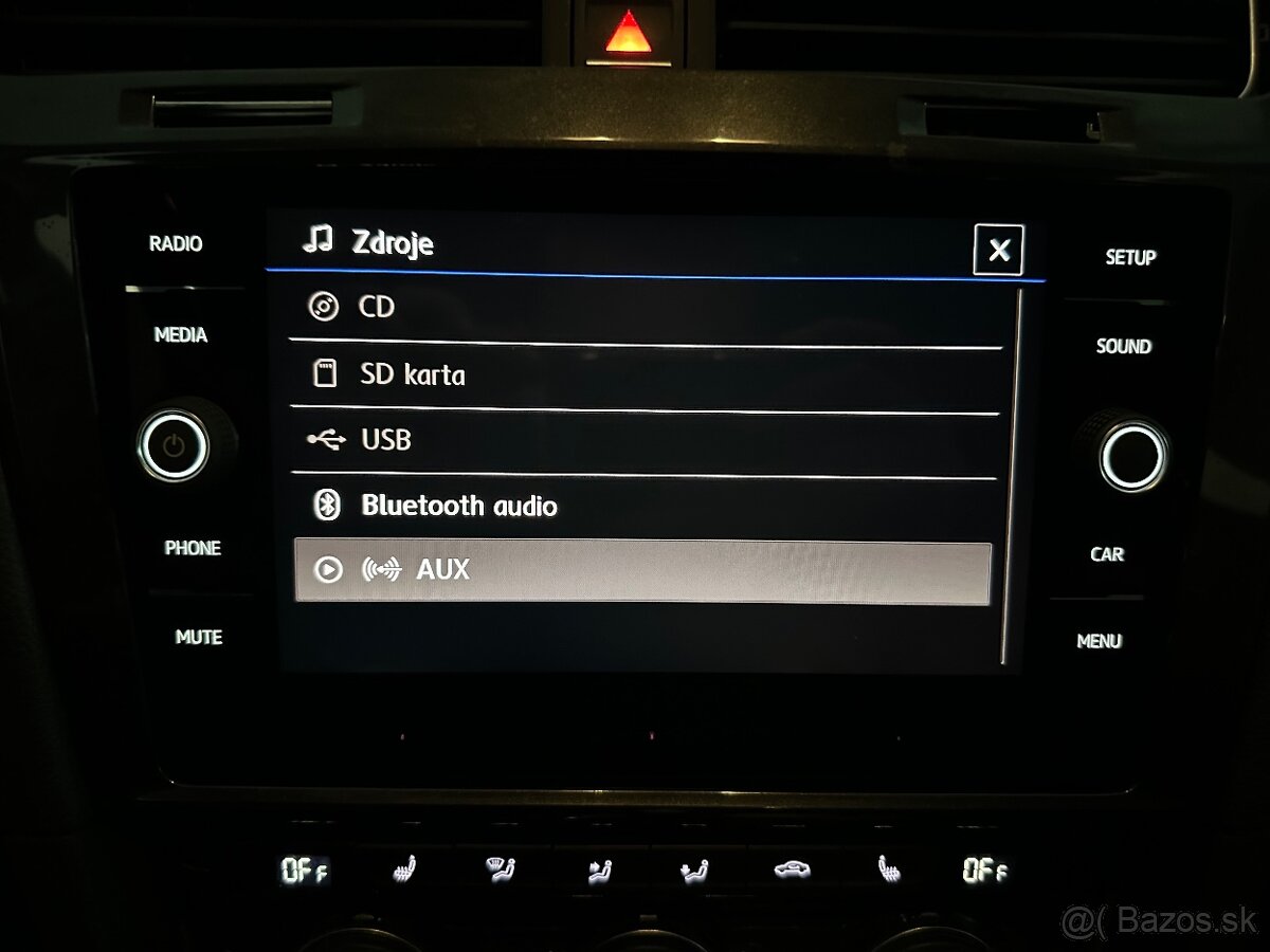 Rádio MIB 2 celosklo vw golf 7 facelift - 5