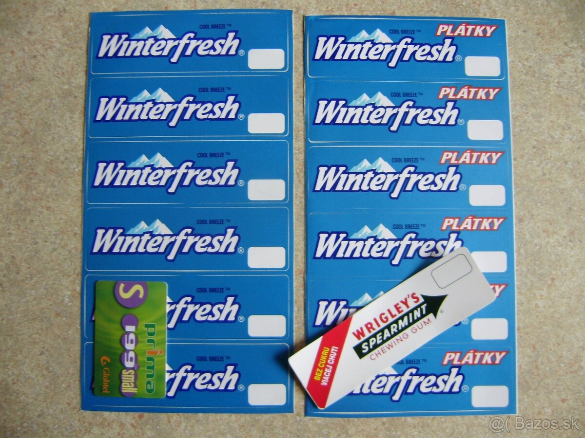 Predám, nálepky, žuvačky Wrigleys Winterfresh. - 5