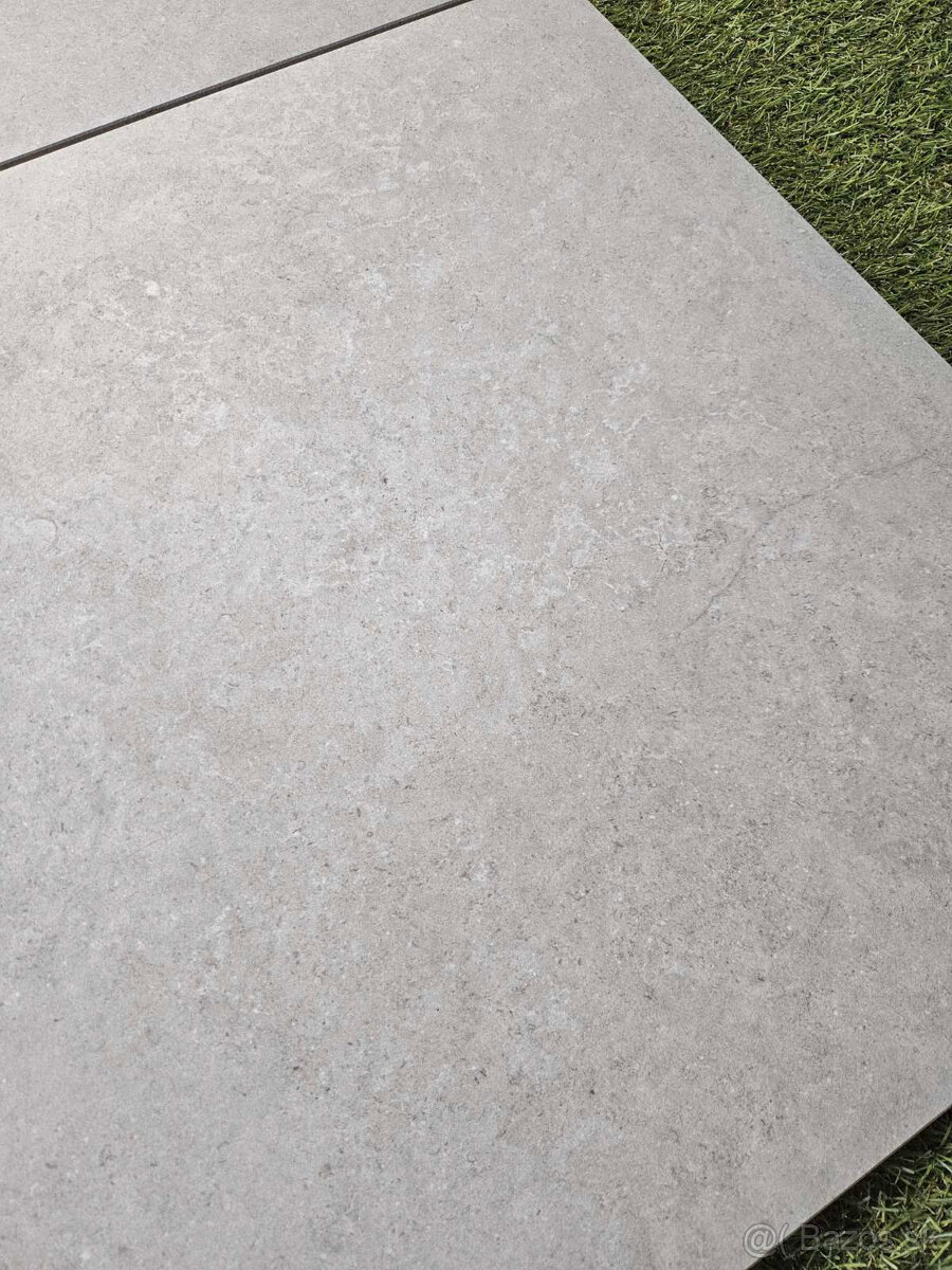 Terasová dlažba hrúbka 2cm, 60x60, vzhľad brúsený betón sivá - 5