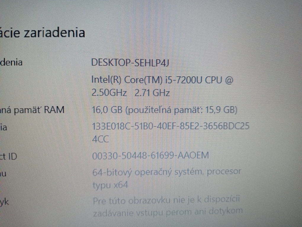 Hp probook 650 g3 , Intel® Core™i5 , 16gb ram , ssd , RS232 - 5