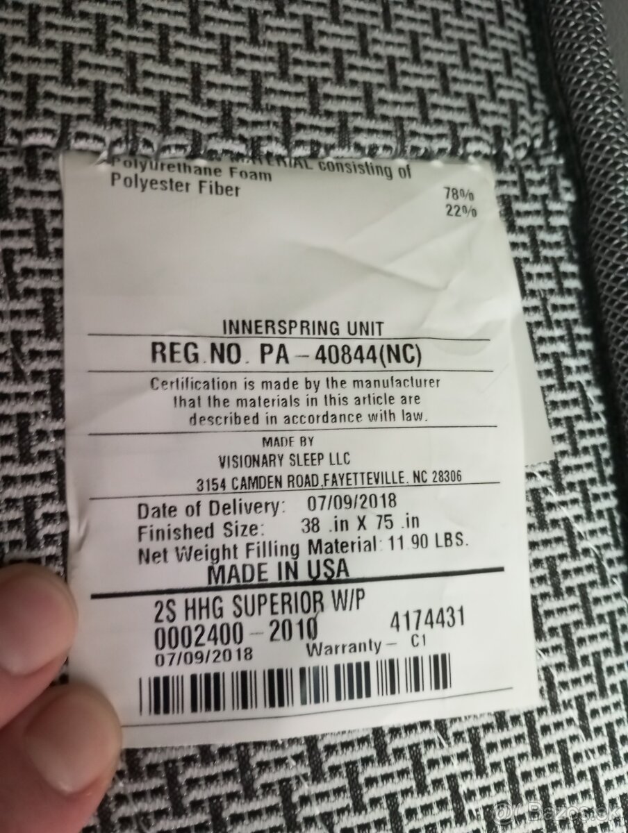 Matrac Restonic ComfortCare, americky styl - 5