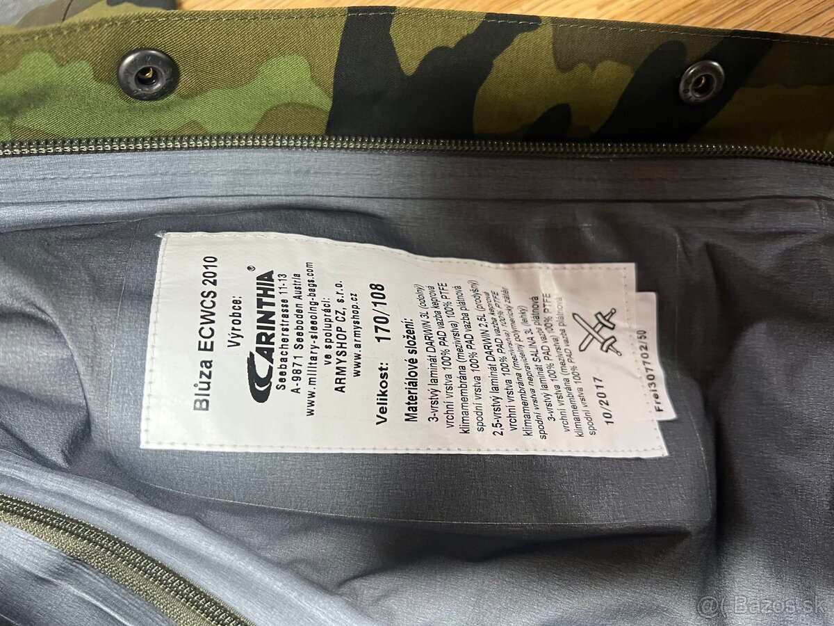 Goretex ECWC komplet AČR (vel bunda 170/108; kal 170/88) - 5