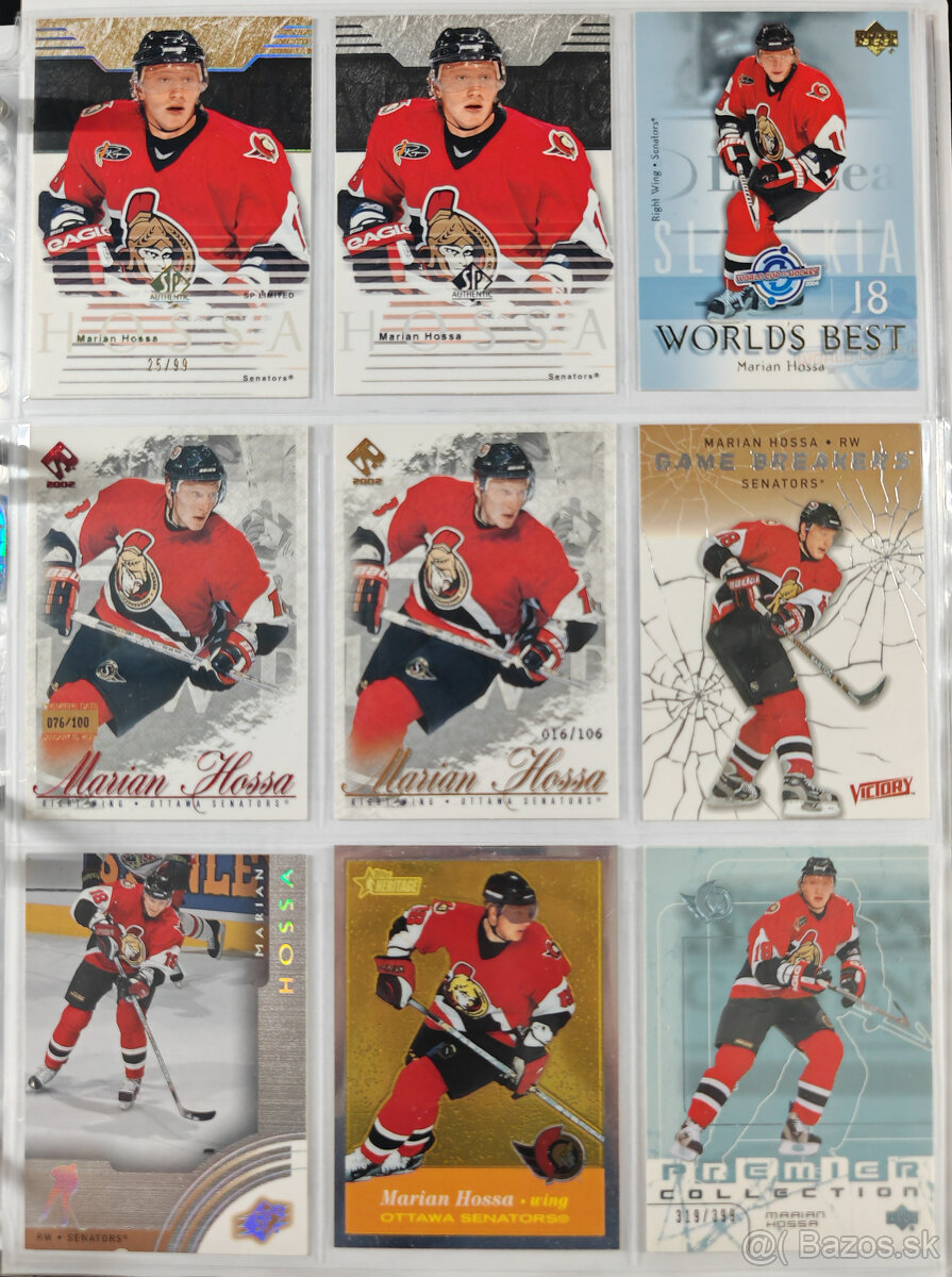 Predám hokejové kartičky Marián Hossa 2 - 5