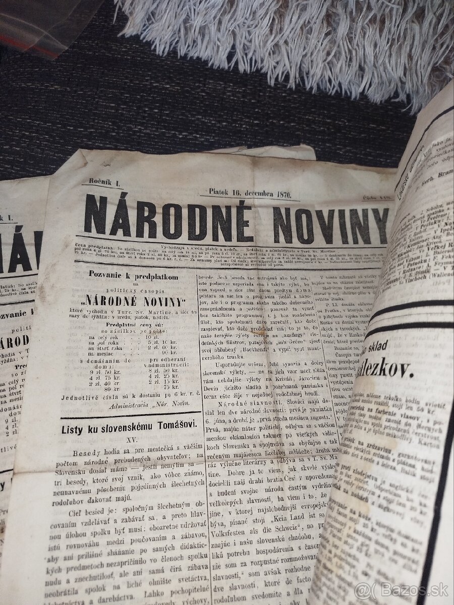 Národné noviny 1870- 1878 - 5