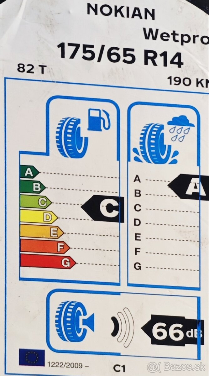 Letné pneumatiky Nokian Wetproof 175/65/r14 82T - 5