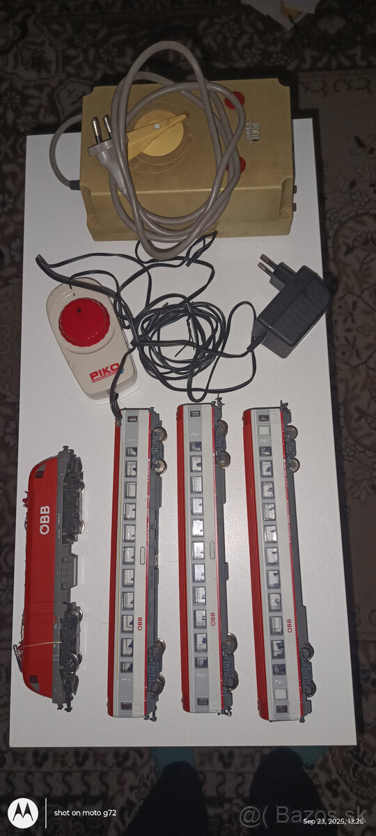 HO železnica s 2Lok+5Vag_+TT súprava, veľa koľají, dekor - 5