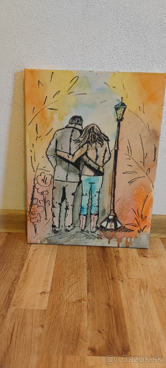 Ručné maľované obrazy na plátne - 5