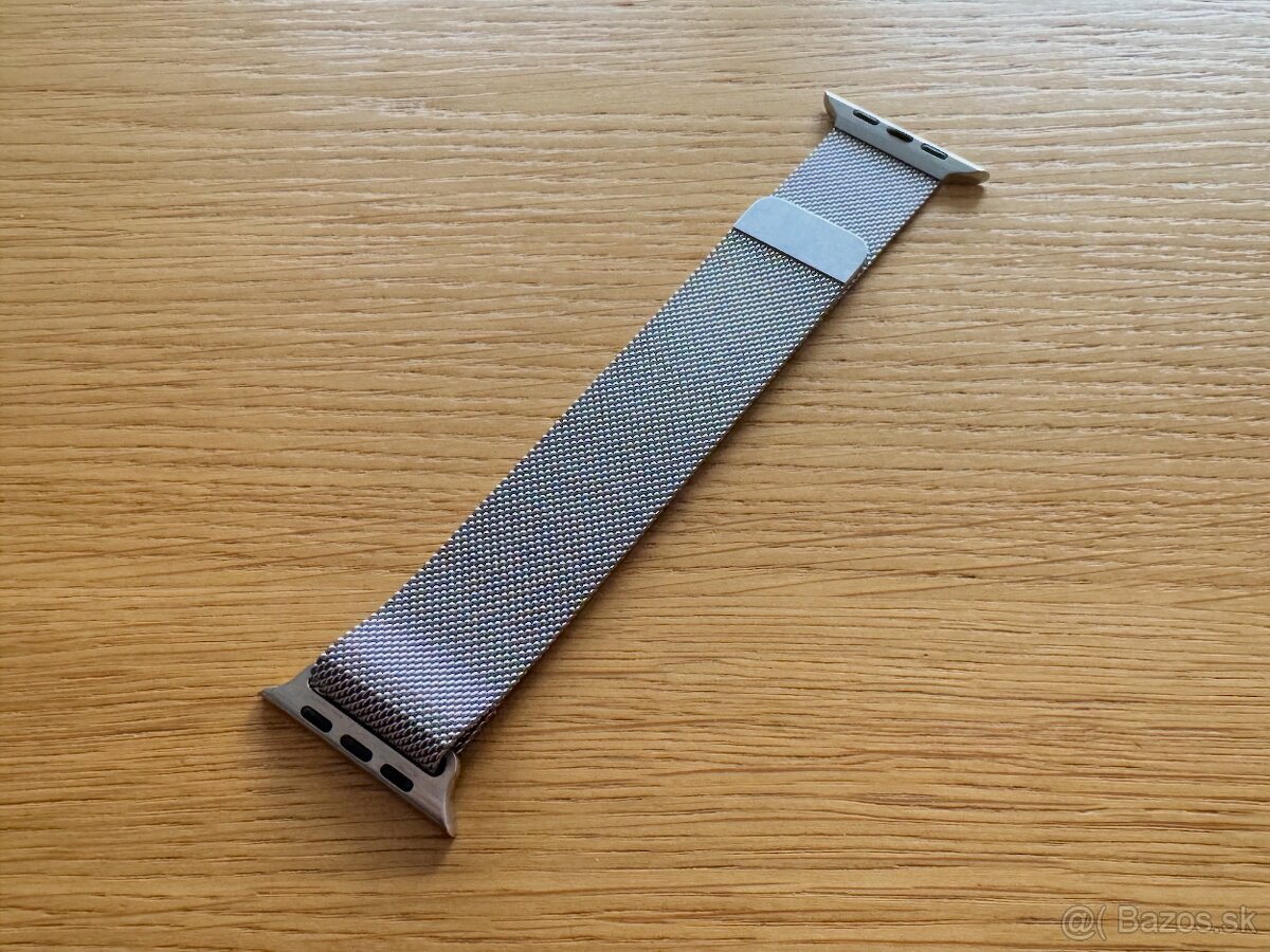 Apple Watch Milaneese Loop 44mm Strieborný - 5