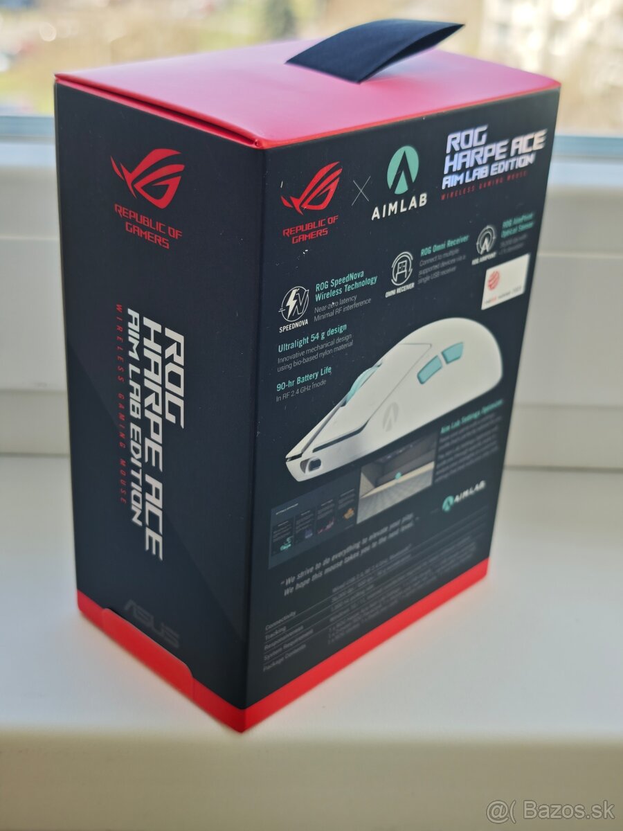 Predám ASUS ROG Harpe Ace Aim Lab Edition – nerozbalená - 5