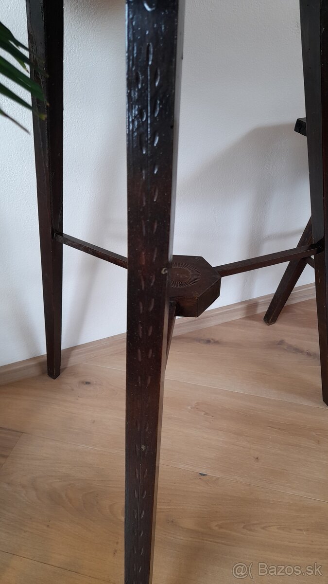 stolík so stoličkou secesia - 5