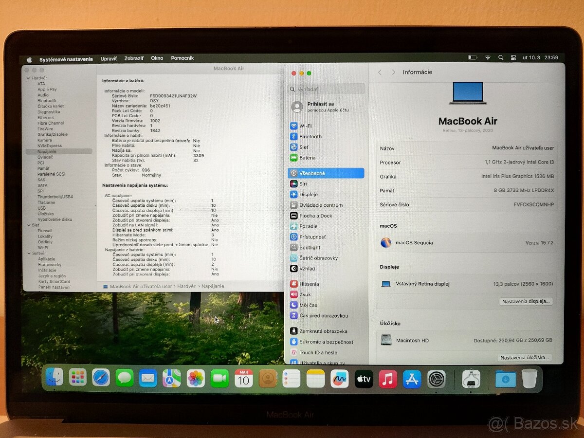 MacBook Air 13 2020 | Core i3 • 8GB • SSD - 5